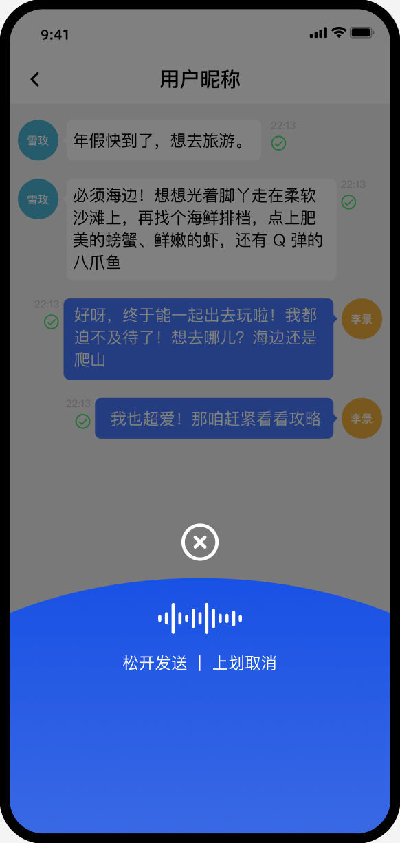 输入区域语音录制